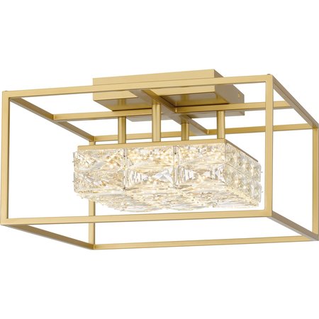 QUOIZEL Dazzle Integrated LED Soft Gold Semi-Flush Mount PCDZ1716SGD